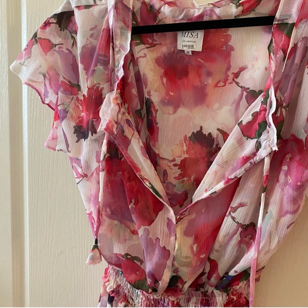 MISA Los Angeles Natalia Dress in Garden Fuchsia - M - Picture 8 of 16
